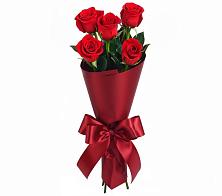 Букет 5 Красных роз Эдлесс Лав в Благовещенской
