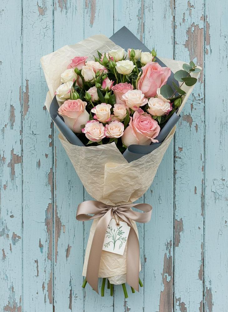 Букет цветов из: Розы в Благовещенской