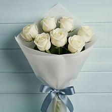 Букет 7 Белых роз Эдлесс Лав #REPLACE_PRED# Благовещенской