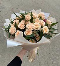 Букет Кремовые розы Латте в Благовещенской