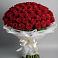 Букет 101 Красная роза Блэк Мэджик в Благовещенской