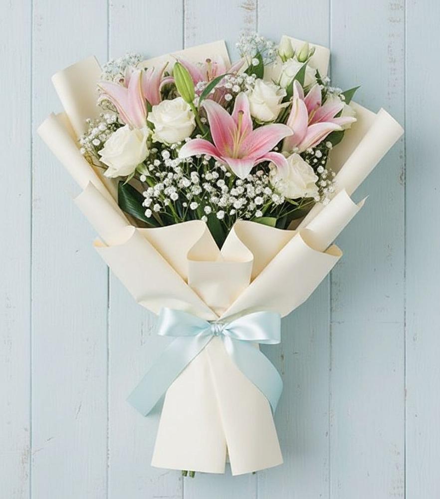 Букет цветов из: Лилии в Благовещенской