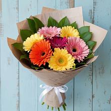 Букет цветов из:  Герберы #REPLACE_PRED# Благовещенской