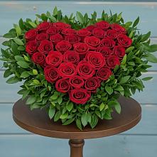 Цветочная композиция из Розы в виде сердца в Благовещенской