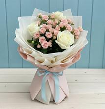 Букет цветов из:  Розы в Благовещенской