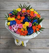Букет цветов из:  Розы и Хризантемы в Благовещенской