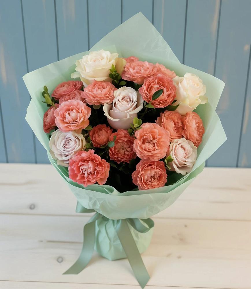 Букет цветов из: Розы в Благовещенской