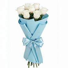 Букет 7 белых роз Проуд в Благовещенской