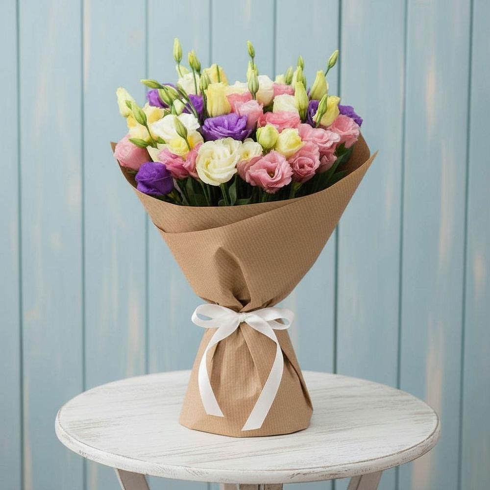 Букет цветов из: Лизиантусы в Благовещенской