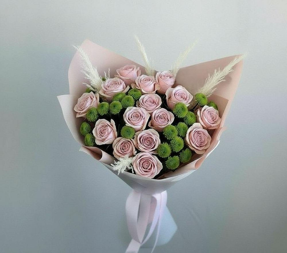 Букет цветов из: Розы и Хризантемы в Благовещенской