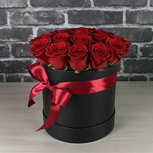 Цветочная композиция из Розы в шляпной коробке в Благовещенской