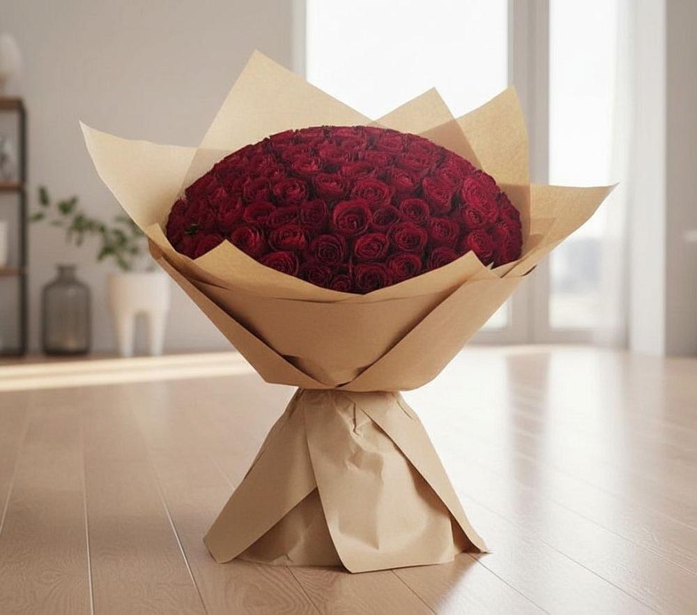 Букет 101 Красная роза в Благовещенской