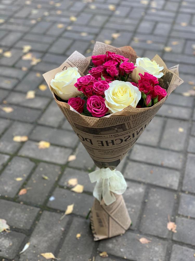 Букет цветов из: Розы в Благовещенской