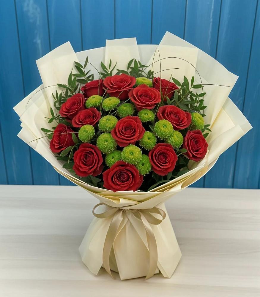 Букет цветов из: Розы и Хризантемы в Благовещенской