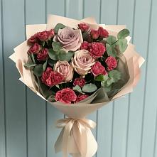 Букет цветов из:  Гвоздики и Розы #REPLACE_PRED# Благовещенской