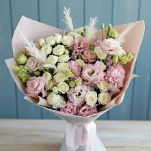 Букет цветов из:  Альстромерии и Розы в Благовещенской